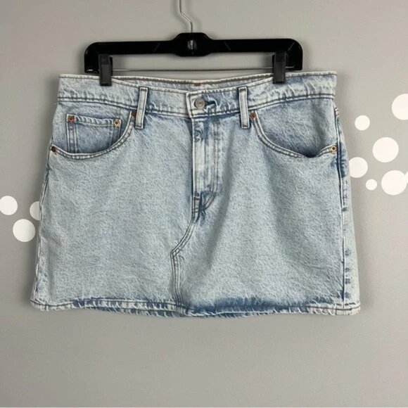 Levi's Dresses & Skirts - Levi's Sky Blue Mini Denim Skirt